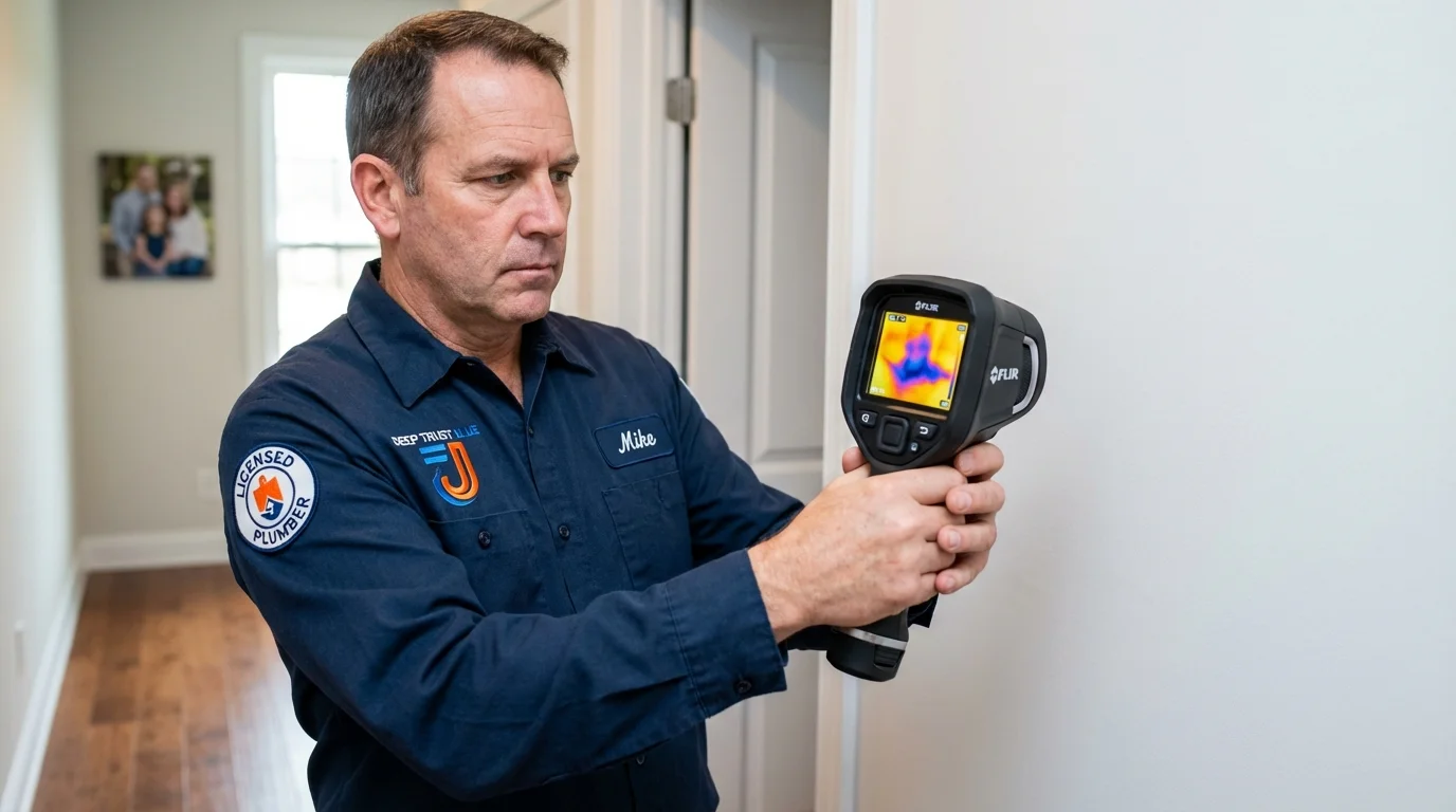 Thermal imaging leak detection by Johns Plumbing LLC in Clarence Center